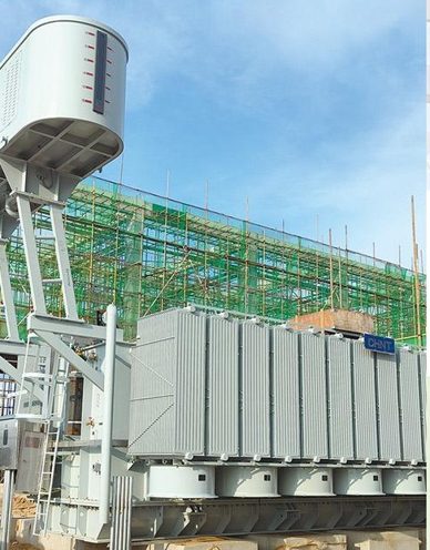 Construction site of electrical infrastructure